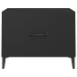 vidaXL Couchtische mit Metallbeinen 2 Stk. Schwarz 50x50x40 cm vidaXL Couchtische mit Metallbeinen 2 Stk. Schwarz 50x50x40 cm