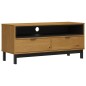 vidaXL TV-Schrank FLAM 110x40x50 cm Massivholz Kiefer vidaXL TV-Schrank FLAM 110x40x50 cm Massivholz Kiefer