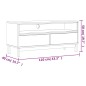 vidaXL TV-Schrank FLAM 110x40x50 cm Massivholz Kiefer vidaXL TV-Schrank FLAM 110x40x50 cm Massivholz Kiefer