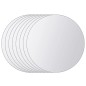 vidaXL 8-tlg. Spiegelfliesen-Set Rund Glas vidaXL 8-tlg. Spiegelfliesen-Set Rund Glas