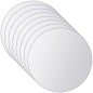 vidaXL 8-tlg. Spiegelfliesen-Set Rund Glas vidaXL 8-tlg. Spiegelfliesen-Set Rund Glas