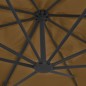 vidaXL Ampelschirm mit Aluminium-Mast Taupe 400 x 300 cm vidaXL Ampelschirm mit Aluminium-Mast Taupe 400 x 300 cm