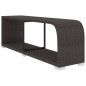 8-tlg. Garten-Lounge-Set mit Auflagen Poly Rattan Schwarz 8-tlg. Garten-Lounge-Set mit Auflagen Poly Rattan Schwarz