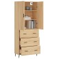 Highboard Sonoma-Eiche 69,5x34x180 cm Holzwerkstoff Highboard Sonoma-Eiche 69,5x34x180 cm Holzwerkstoff