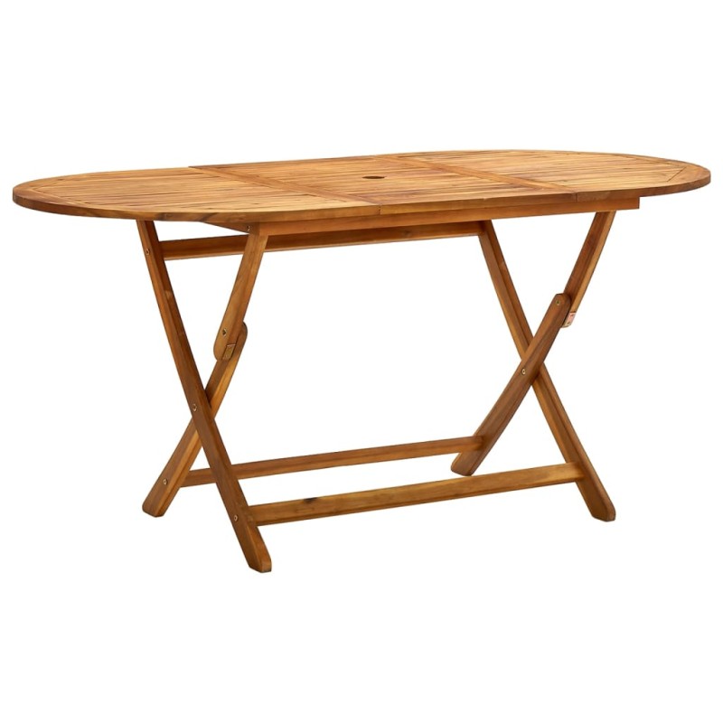 vidaXL Klappbarer Gartentisch 160x85x75 cm Massivholz Akazie vidaXL Klappbarer Gartentisch 160x85x75 cm Massivholz Akazie