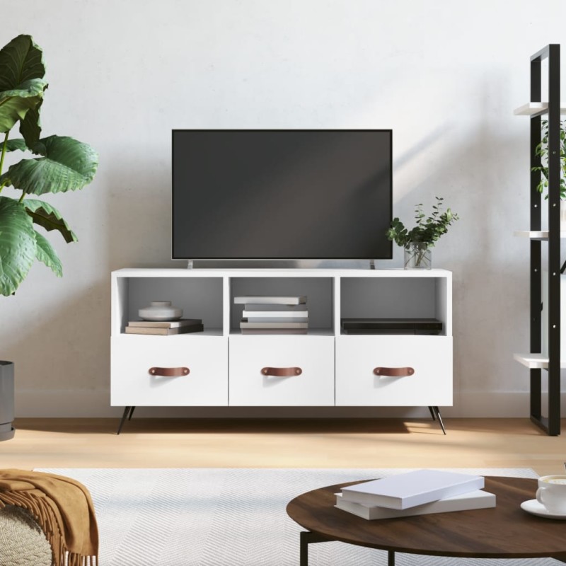 vidaXL TV-Schrank Weiß 102x36x50 cm Holzwerkstoff vidaXL TV-Schrank Weiß 102x36x50 cm Holzwerkstoff