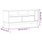vidaXL TV-Schrank FLAM 110x40x50 cm Massivholz Kiefer vidaXL TV-Schrank FLAM 110x40x50 cm Massivholz Kiefer
