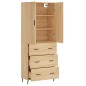 Highboard Sonoma-Eiche 69,5x34x180 cm Holzwerkstoff Highboard Sonoma-Eiche 69,5x34x180 cm Holzwerkstoff