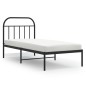 vidaXL Bettgestell mit Kopfteil Metall Schwarz 90x190 cm vidaXL Bettgestell mit Kopfteil Metall Schwarz 90x190 cm