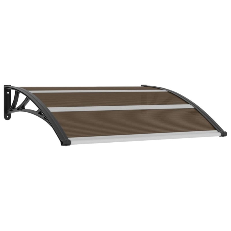 vidaXL Vordach Schwarz 120x100 cm PC vidaXL Vordach Schwarz 120x100 cm PC