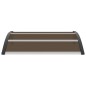 vidaXL Vordach Schwarz 120x100 cm PC vidaXL Vordach Schwarz 120x100 cm PC
