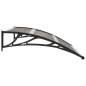 vidaXL Vordach Schwarz 120x100 cm PC vidaXL Vordach Schwarz 120x100 cm PC
