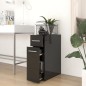 vidaXL Apothekerschrank Hochglanz-Schwarz 20x45,5x60 cm Holzwerkstoff vidaXL Apothekerschrank Hochglanz-Schwarz 20x45,5x60 cm Holzwerkstoff