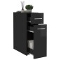 vidaXL Apothekerschrank Hochglanz-Schwarz 20x45,5x60 cm Holzwerkstoff vidaXL Apothekerschrank Hochglanz-Schwarz 20x45,5x60 cm Holzwerkstoff