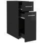 vidaXL Apothekerschrank Hochglanz-Schwarz 20x45,5x60 cm Holzwerkstoff vidaXL Apothekerschrank Hochglanz-Schwarz 20x45,5x60 cm Holzwerkstoff