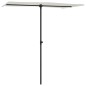 vidaXL Sonnenschirm mit Aluminium-Mast 180 x 110 cm Sandweiß vidaXL Sonnenschirm mit Aluminium-Mast 180 x 110 cm Sandweiß