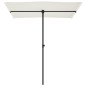 vidaXL Sonnenschirm mit Aluminium-Mast 180 x 110 cm Sandweiß vidaXL Sonnenschirm mit Aluminium-Mast 180 x 110 cm Sandweiß