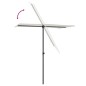 vidaXL Sonnenschirm mit Aluminium-Mast 180 x 110 cm Sandweiß vidaXL Sonnenschirm mit Aluminium-Mast 180 x 110 cm Sandweiß