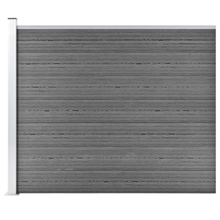 vidaXL Zaunelement WPC 175x146 cm Grau