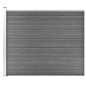 vidaXL Zaunelement WPC 175x146 cm Grau vidaXL Zaunelement WPC 175x146 cm Grau