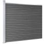 vidaXL Zaunelement WPC 175x146 cm Grau vidaXL Zaunelement WPC 175x146 cm Grau