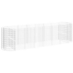 vidaXL Gabionen-Hochbeet Verzinktes Eisen 400x100x100 cm