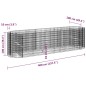 vidaXL Gabionen-Hochbeet Verzinktes Eisen 400x100x100 cm vidaXL Gabionen-Hochbeet Verzinktes Eisen 400x100x100 cm