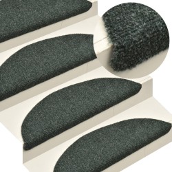vidaXL Selbstklebende Treppenmatten 15 Stk. Grün 65x21x4cm Nadelvlies 