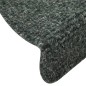 vidaXL Selbstklebende Treppenmatten 15 Stk. Grün 65x21x4cm Nadelvlies 