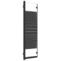 vidaXL Badewannenfaltwand 3-teilig 130x130 cm ESG Schwarz vidaXL Badewannenfaltwand 3-teilig 130x130 cm ESG Schwarz