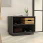vidaXL Schuhschrank Grau 60x34x45 cm Massivholz Kiefer vidaXL Schuhschrank Grau 60x34x45 cm Massivholz Kiefer