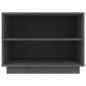 vidaXL Schuhschrank Grau 60x34x45 cm Massivholz Kiefer vidaXL Schuhschrank Grau 60x34x45 cm Massivholz Kiefer
