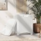 vidaXL Garten-Aufbewahrungsbox 39x39x46 cm PP Rattan Weiß vidaXL Garten-Aufbewahrungsbox 39x39x46 cm PP Rattan Weiß
