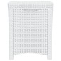 vidaXL Garten-Aufbewahrungsbox 39x39x46 cm PP Rattan Weiß vidaXL Garten-Aufbewahrungsbox 39x39x46 cm PP Rattan Weiß