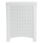 vidaXL Garten-Aufbewahrungsbox 39x39x46 cm PP Rattan Weiß vidaXL Garten-Aufbewahrungsbox 39x39x46 cm PP Rattan Weiß