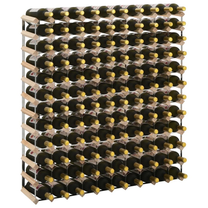 vidaXL Weinregal für 120 Flaschen Massivholz Kiefer vidaXL Weinregal für 120 Flaschen Massivholz Kiefer