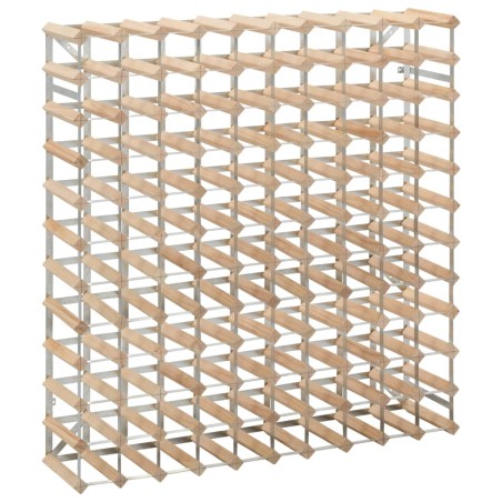 vidaXL Weinregal für 120 Flaschen Massivholz Kiefer