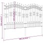 vidaXL Gartenzaun mit Speerspitzen Schwarz 165 cm Stahl vidaXL Gartenzaun mit Speerspitzen Schwarz 165 cm Stahl