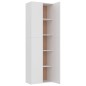 vidaXL TV-Schrank Weiß 60x32x190 cm Holzwerkstoff vidaXL TV-Schrank Weiß 60x32x190 cm Holzwerkstoff