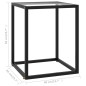 vidaXL Couchtisch Schwarz mit Hartglas 40x40x50 cm vidaXL Couchtisch Schwarz mit Hartglas 40x40x50 cm