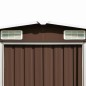 vidaXL Gerätehaus 257x489x181 cm Metall Braun vidaXL Gerätehaus 257x489x181 cm Metall Braun