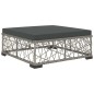 8-tlg. Garten-Lounge-Set mit Auflagen Poly Rattan Grau 8-tlg. Garten-Lounge-Set mit Auflagen Poly Rattan Grau