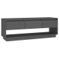 vidaXL TV-Schrank Grau 110,5x34x40 cm Massivholz Kiefer vidaXL TV-Schrank Grau 110,5x34x40 cm Massivholz Kiefer