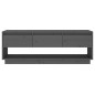 vidaXL TV-Schrank Grau 110,5x34x40 cm Massivholz Kiefer vidaXL TV-Schrank Grau 110,5x34x40 cm Massivholz Kiefer