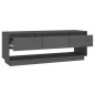 vidaXL TV-Schrank Grau 110,5x34x40 cm Massivholz Kiefer vidaXL TV-Schrank Grau 110,5x34x40 cm Massivholz Kiefer