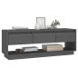 vidaXL TV-Schrank Grau 110,5x34x40 cm Massivholz Kiefer vidaXL TV-Schrank Grau 110,5x34x40 cm Massivholz Kiefer