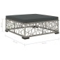 8-tlg. Garten-Lounge-Set mit Auflagen Poly Rattan Grau 8-tlg. Garten-Lounge-Set mit Auflagen Poly Rattan Grau