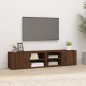 vidaXL TV-Schränke 2 Stk. Braun Eiche 80x31,5x36 cm Holzwerkstoff vidaXL TV-Schränke 2 Stk. Braun Eiche 80x31,5x36 cm Holzwerkstoff