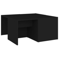 vidaXL Couchtische 4 Stk. Schwarz 33x33x33 cm Holzwerkstoff