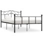 vidaXL Bettgestell Schwarz Metall 160×200 cm vidaXL Bettgestell Schwarz Metall 160×200 cm